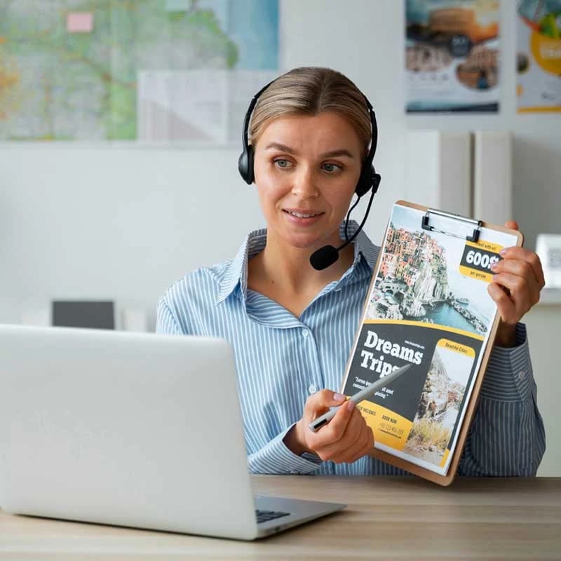 Reference photograph of a visa consultant