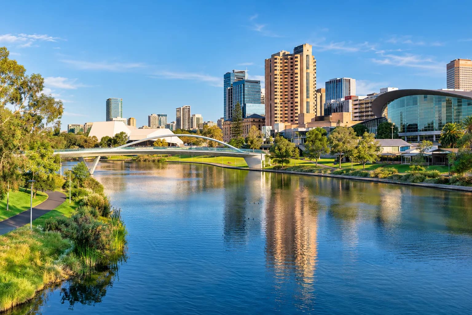 Adelaide skyline and River Torrens