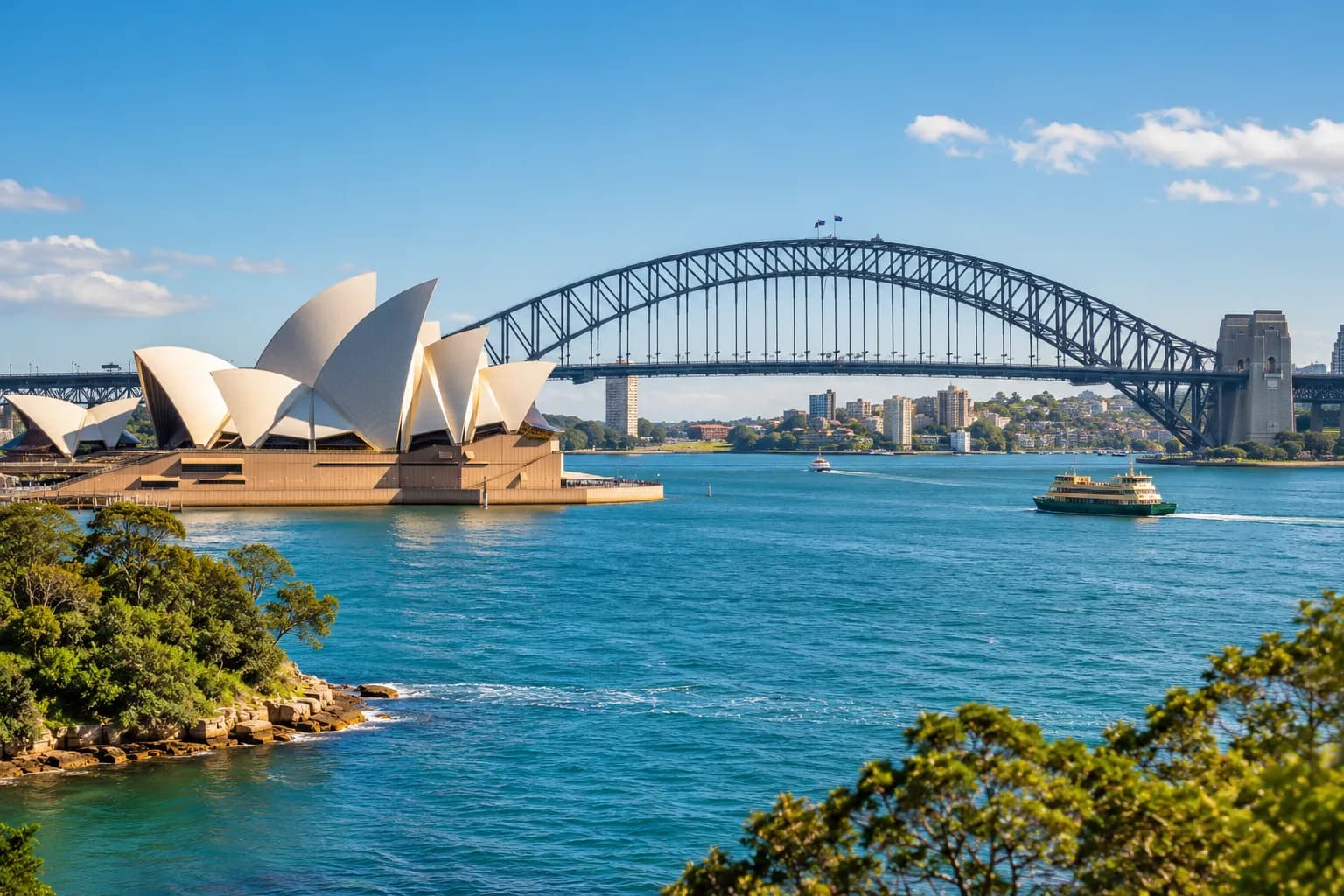 Sydney Opera House and Harbour Bridge